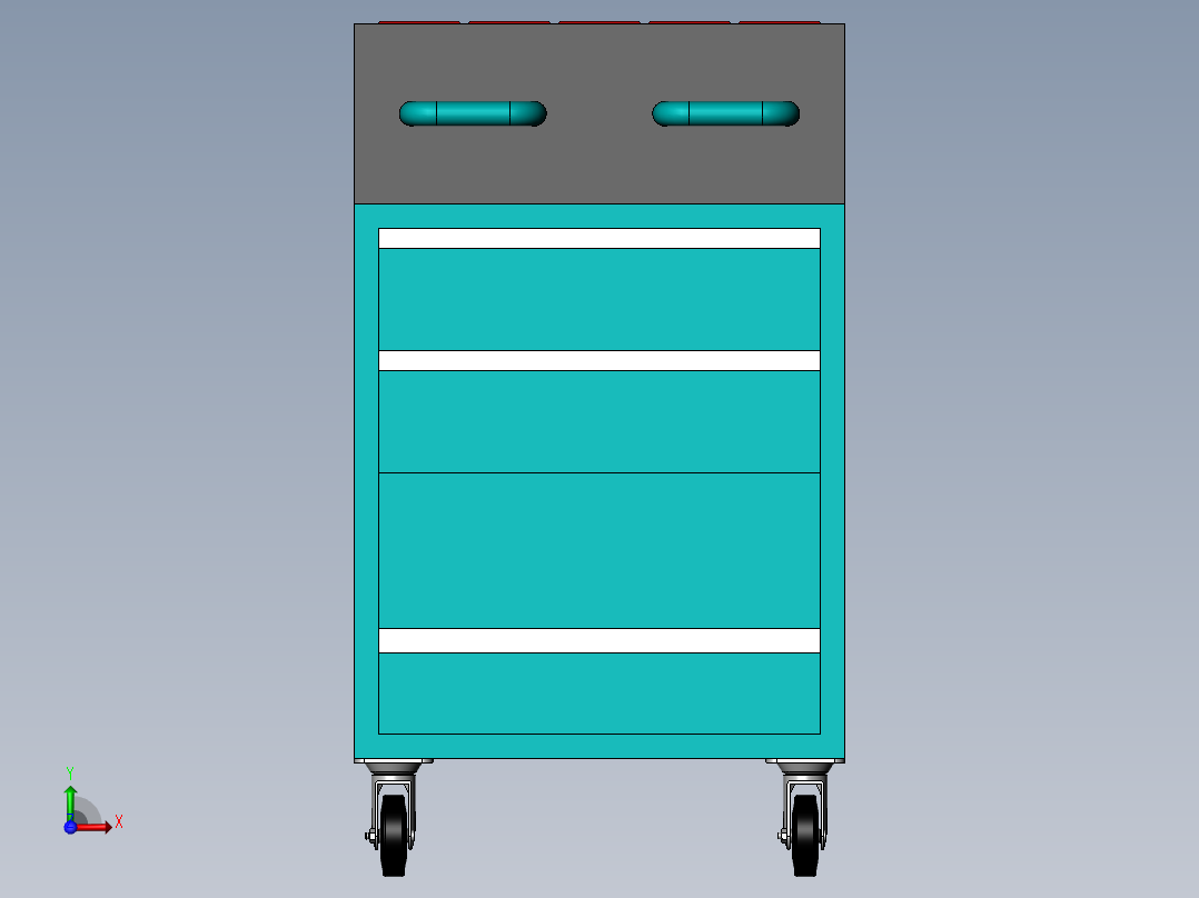 货架、刀具柜前视图