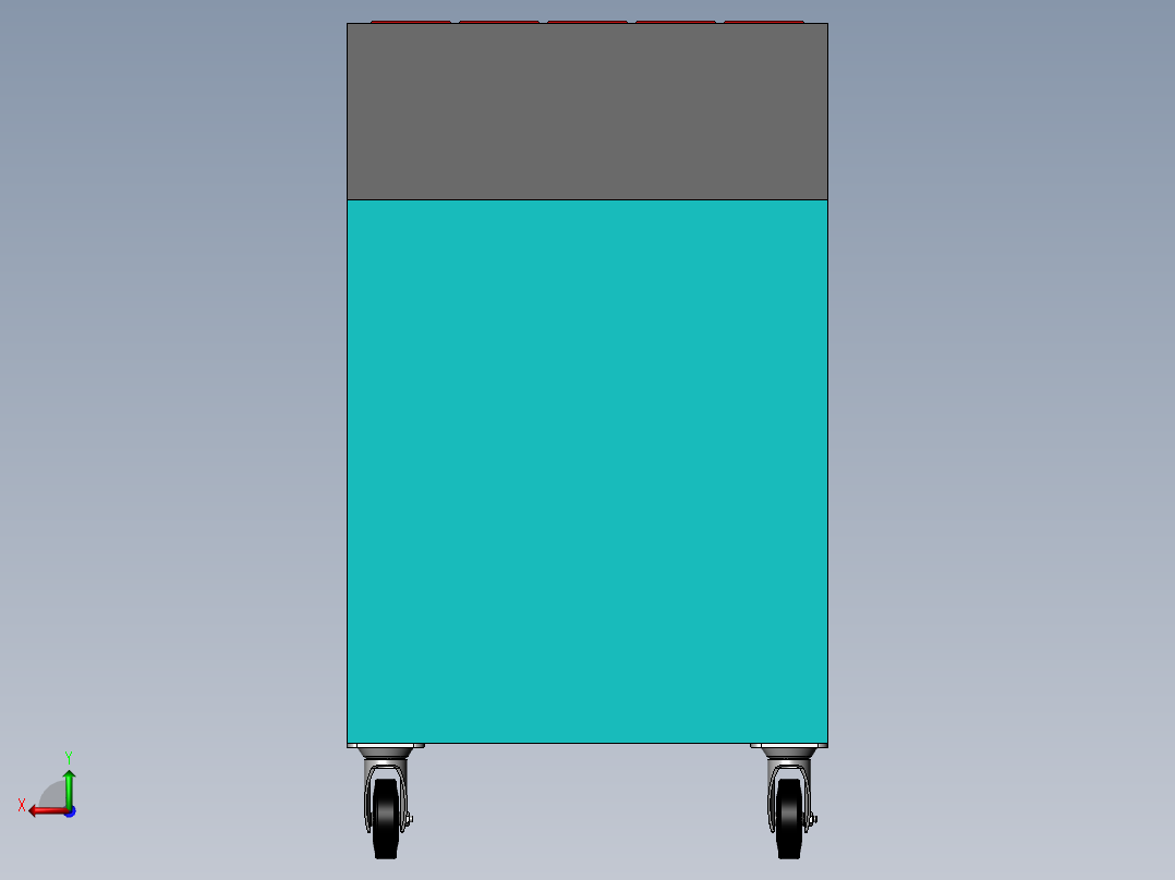 货架、刀具柜后视图