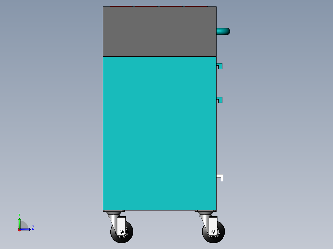 货架、刀具柜左视图