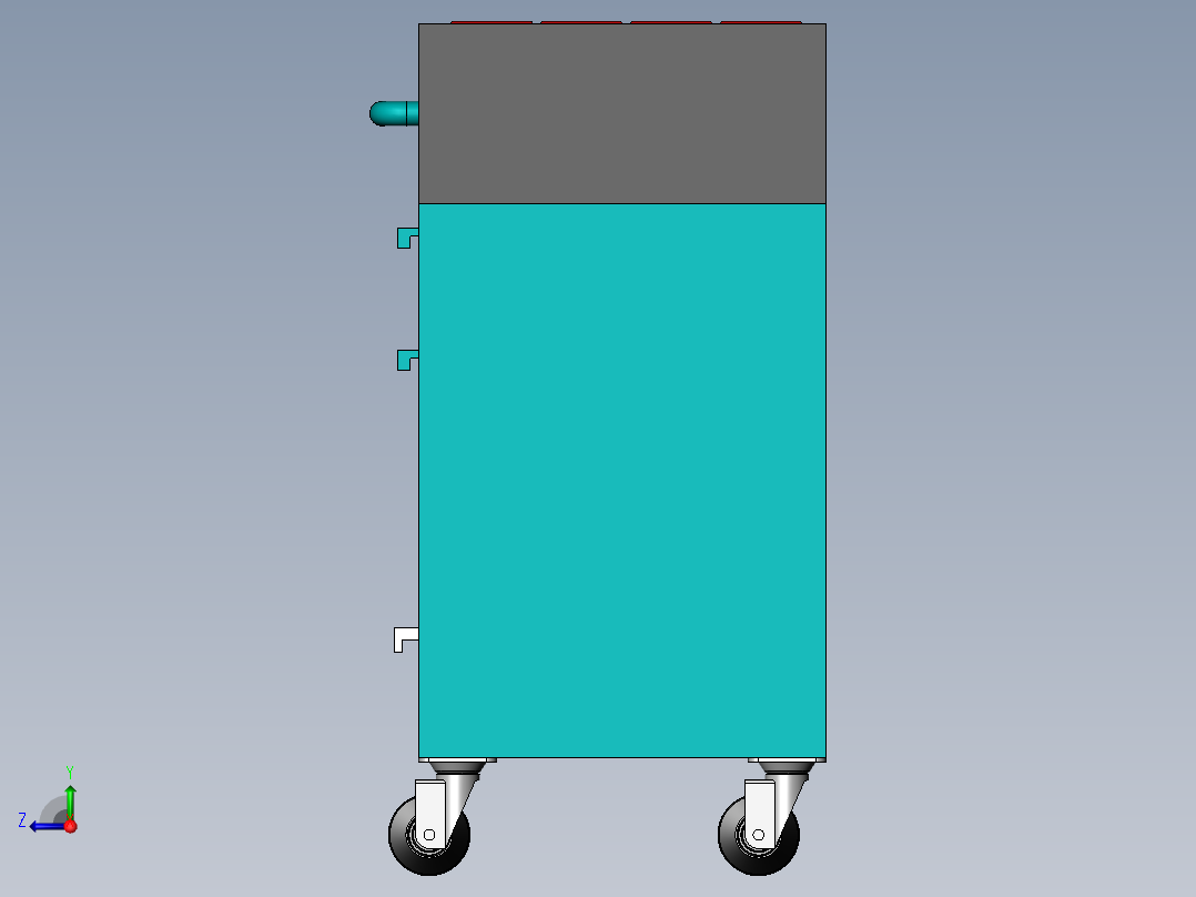 货架、刀具柜右视图