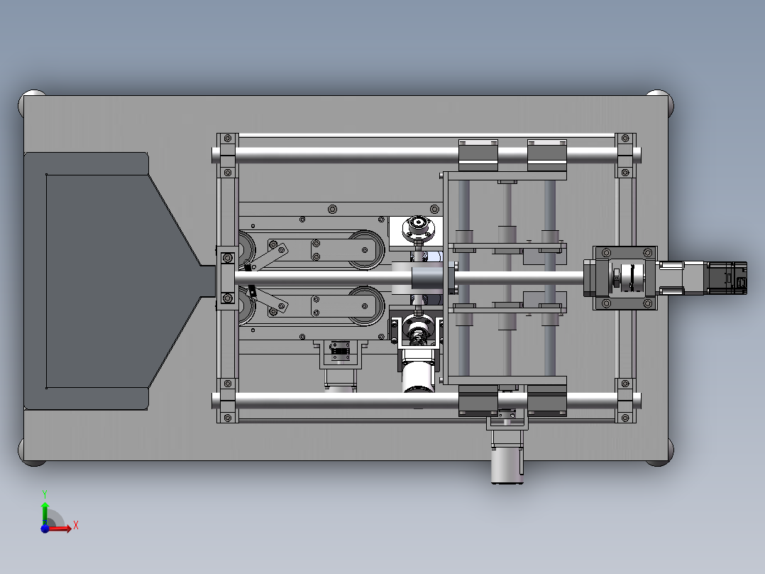 鳝鱼去骨机设计三维模型+二维+计算 1446523前视图