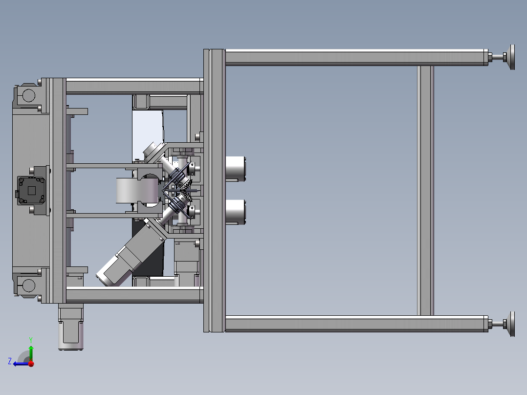 鳝鱼去骨机设计三维模型+二维+计算 1446523右视图