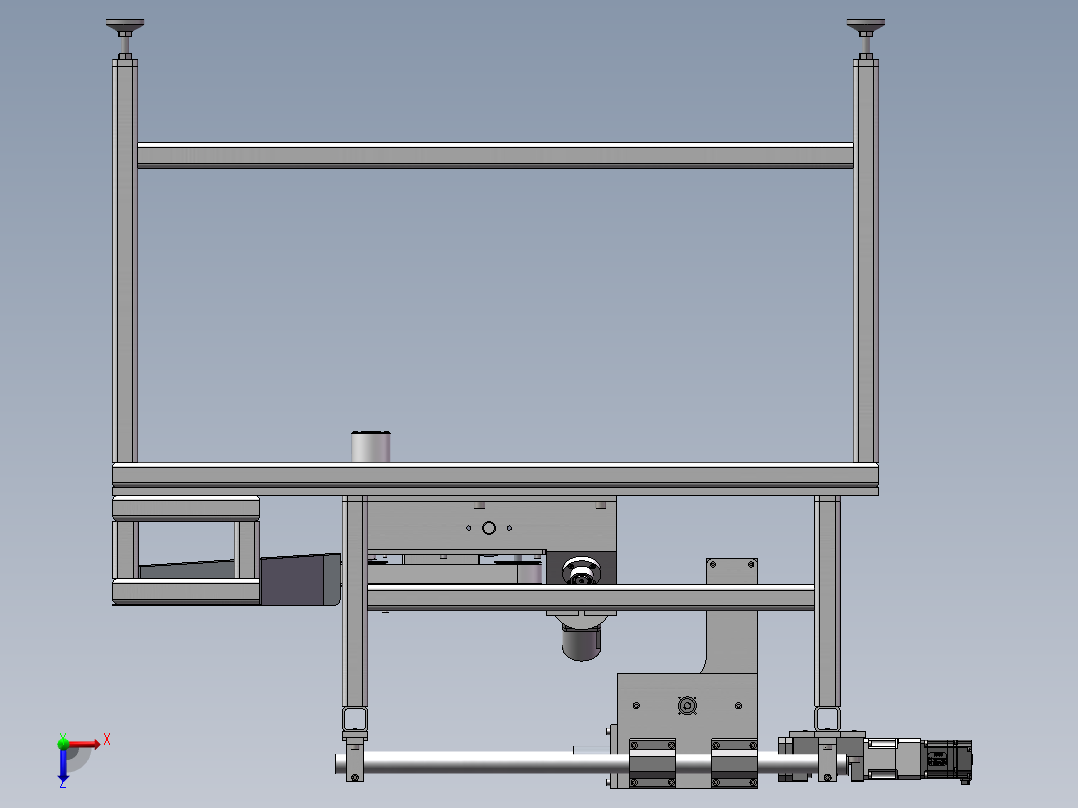 鳝鱼去骨机设计三维模型+二维+计算 1446523俯视图