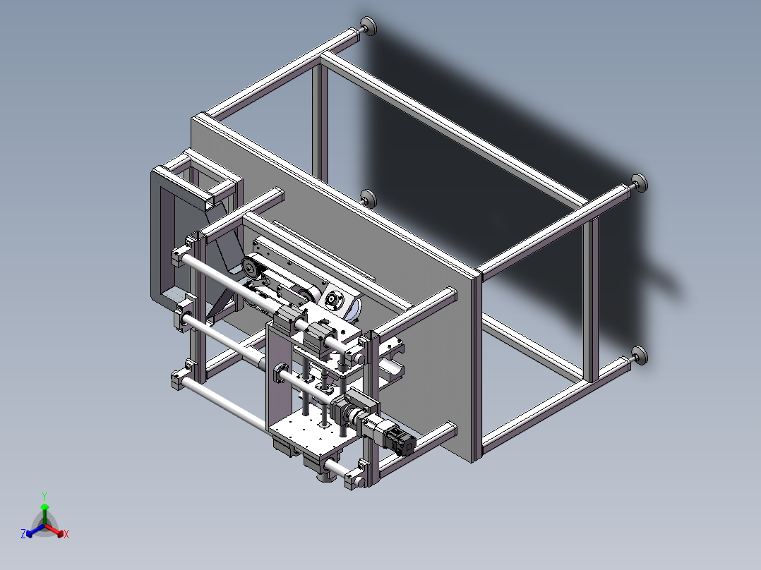 鳝鱼去骨机设计三维模型+二维+计算 1446523正等轴测图