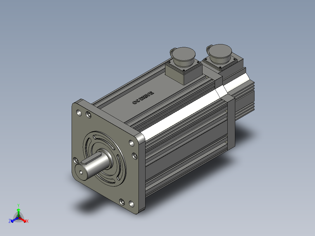 110-180系列伺服电机180ST-M48015主视图