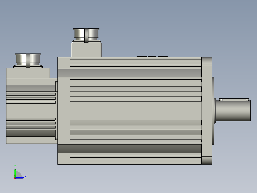 110-180系列伺服电机180ST-M48015左视图