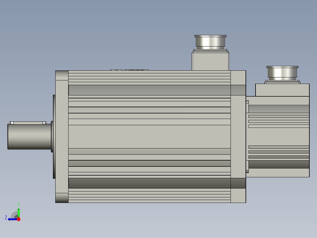 110-180系列伺服电机180ST-M48015右视图