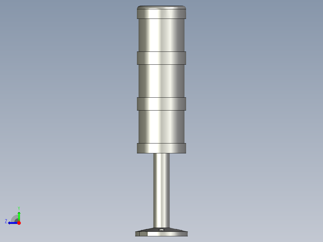折叠三色灯台邦TB505-RGY-J-24V)-253MM右视图