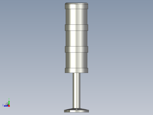 折叠三色灯台邦TB505-RGY-J-24V)-253MM右视缩略图