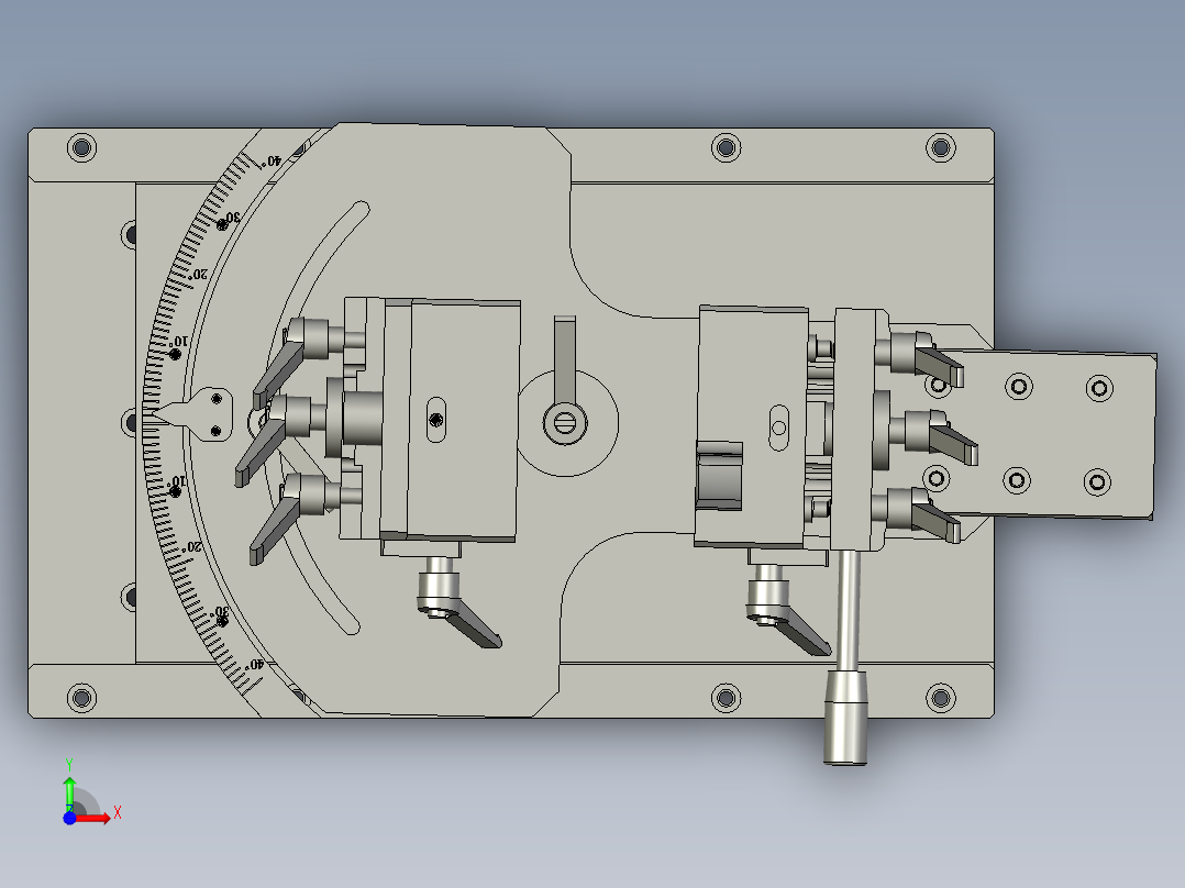框体夹持机构-副本前视图
