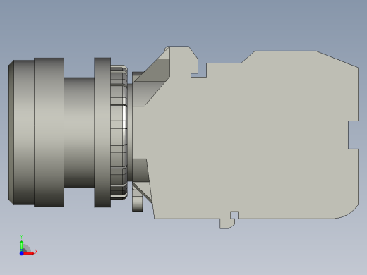 LA42天逸绿色自复22按钮开关前视缩略图