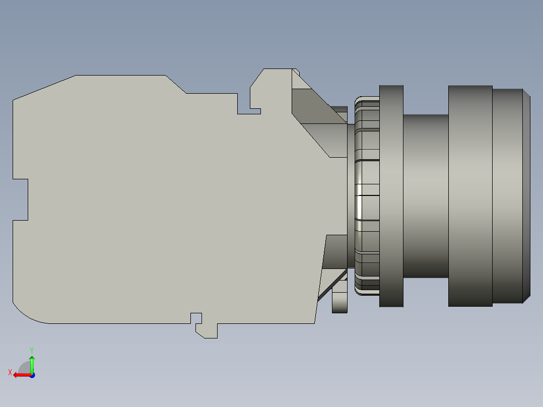 LA42天逸绿色自复22按钮开关后视图