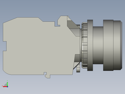LA42天逸绿色自复22按钮开关后视缩略图