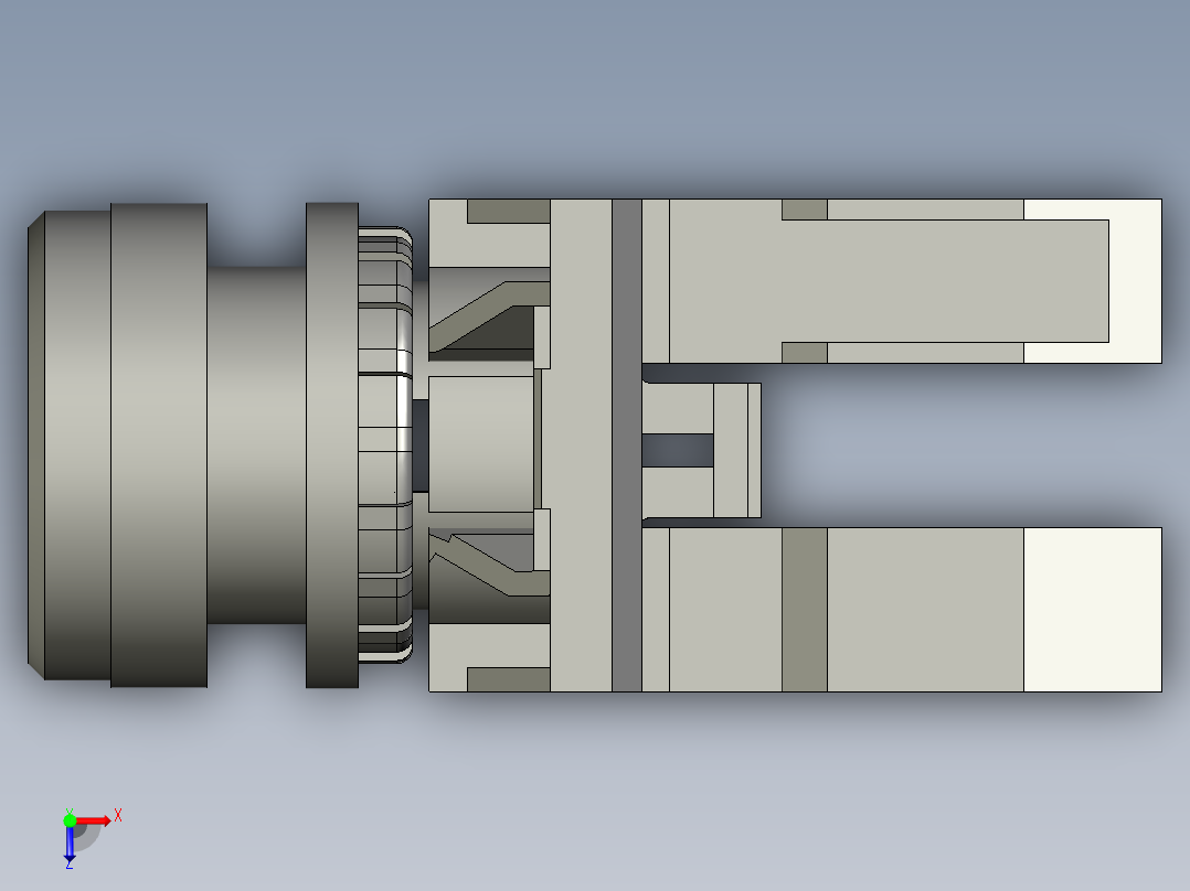 LA42天逸绿色自复22按钮开关俯视图