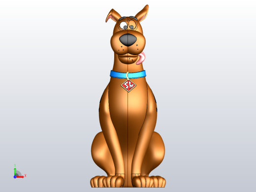 史努比玩具模型solidworks原文件前视缩略图