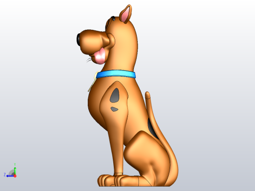 史努比玩具模型solidworks原文件右视缩略图