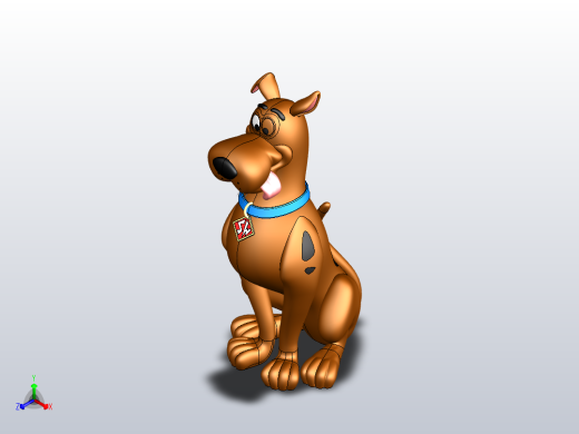 史努比玩具模型solidworks原文件正等轴测缩略图