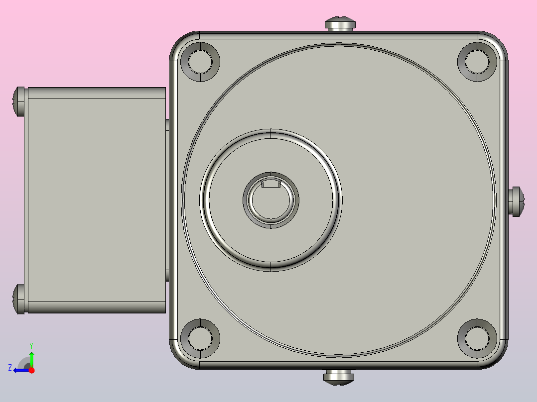 调速电机5IK40RGN-CT 5GN3K～18K右视图