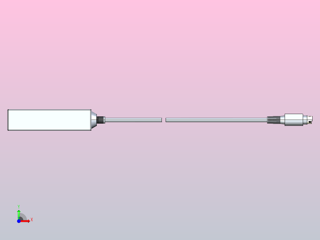 深浦接触式位移传感器 MT-OWD01信号转换器3d前视图