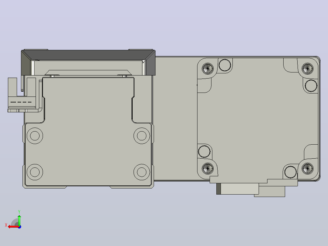 滚珠丝杠直线轴内置导轨TPA-GCR-65-1610C-L550-MR-M40-N3后视图