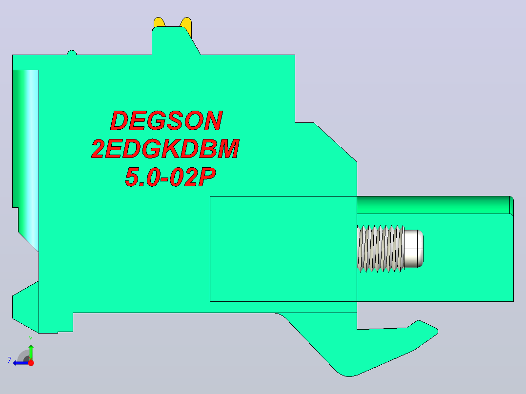 端子2EDGKDBM-5.0-02P-14-00AH右视图
