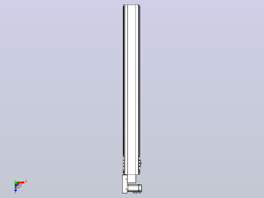 皮带直线轴半封闭可选导轨TPA-HNB-140D-120-L1150-ML-C-P40-N3俯视缩略图