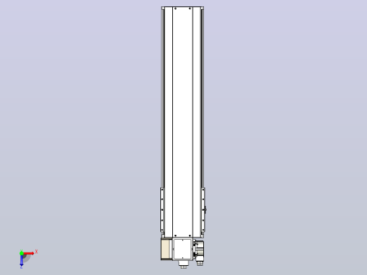 皮带直线轴半封闭可选导轨TPA-HNB-220D-176-L800-LP-Y-P1K-N3俯视缩略图