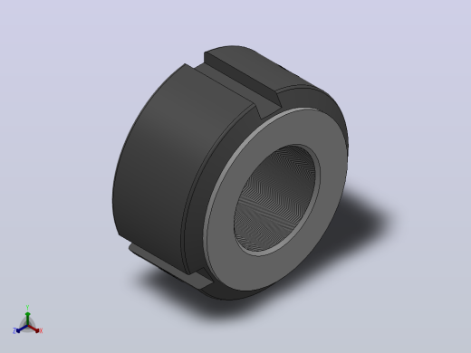 NA轴向锁紧螺母[NA M18x1.5]正等轴测缩略图