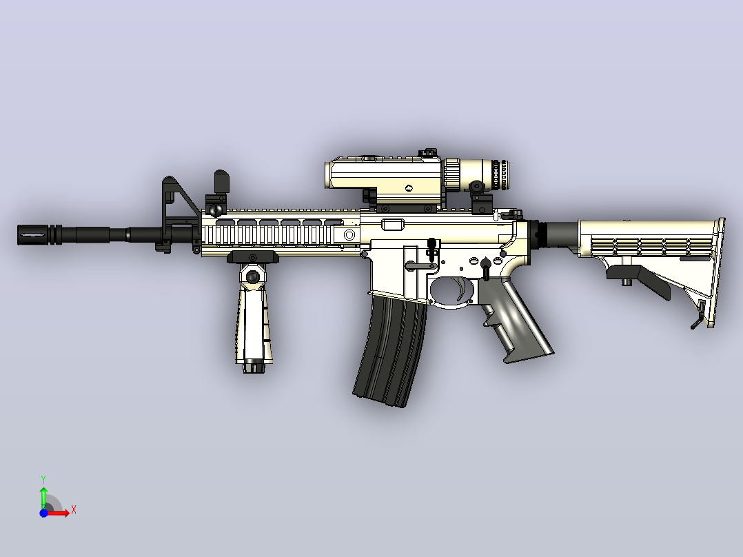M4A2步qiang前视图