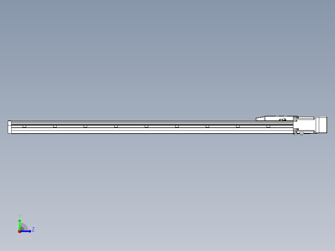 滚珠丝杠直线轴内置导轨TPA-GCR-170-2510C-L1200-MR-M75-N3左视图