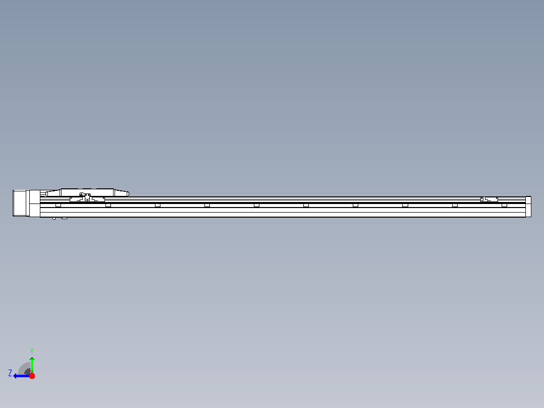 滚珠丝杠直线轴内置导轨TPA-GCR-170-2510C-L1200-MR-M75-N3右视图