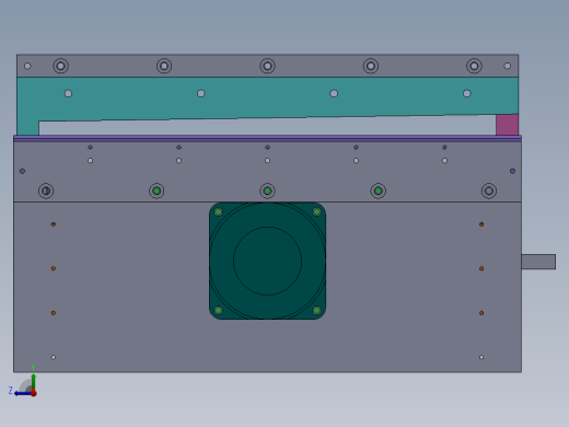 薄膜胶袋制袋机（sw19可编辑+工程图）右视缩略图