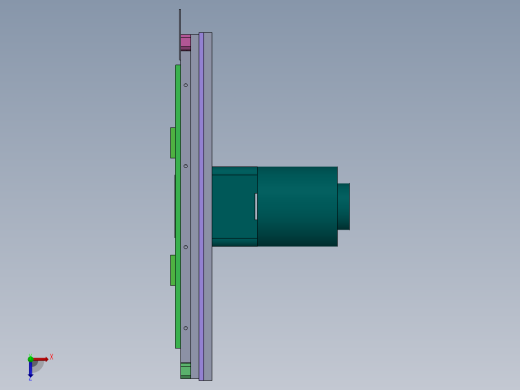 薄膜胶袋制袋机（sw19可编辑+工程图）俯视缩略图