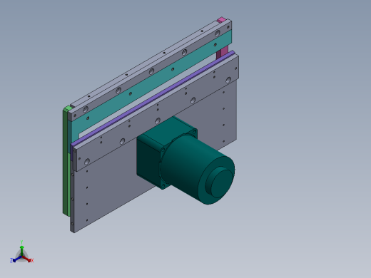 薄膜胶袋制袋机（sw19可编辑+工程图）正等轴测缩略图