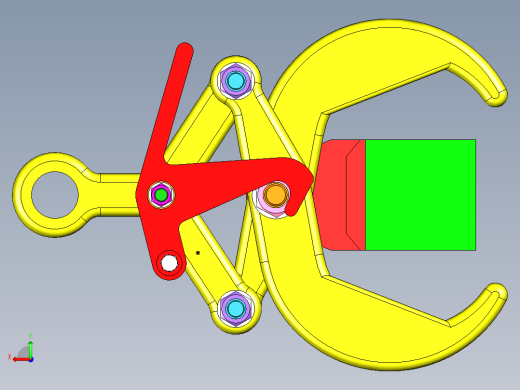 AUTOMATIC TENACIOUS夹爪机构3D数模图纸 STP格式后视缩略图