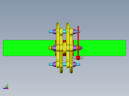 AUTOMATIC TENACIOUS夹爪机构3D数模图纸 STP格式右视缩略图