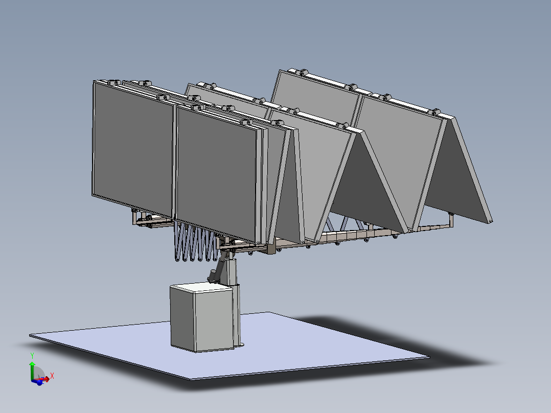 lunar-torch可折叠月球车太阳能板3D数模图纸 Solidworks设计