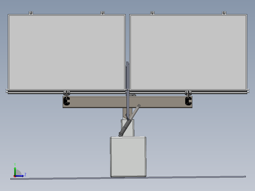 lunar-torch可折叠月球车太阳能板3D数模图纸 Solidworks设计左视图