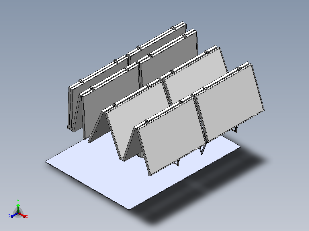 lunar-torch可折叠月球车太阳能板3D数模图纸 Solidworks设计正等轴测图