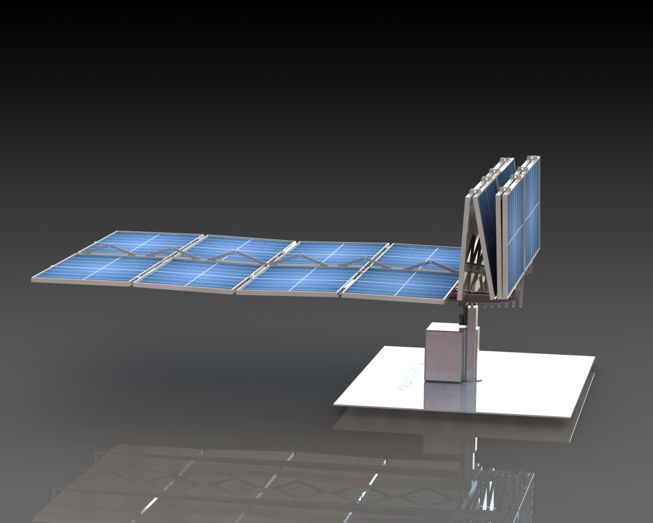 lunar-torch可折叠月球车太阳能板3D数模图纸 Solidworks设计