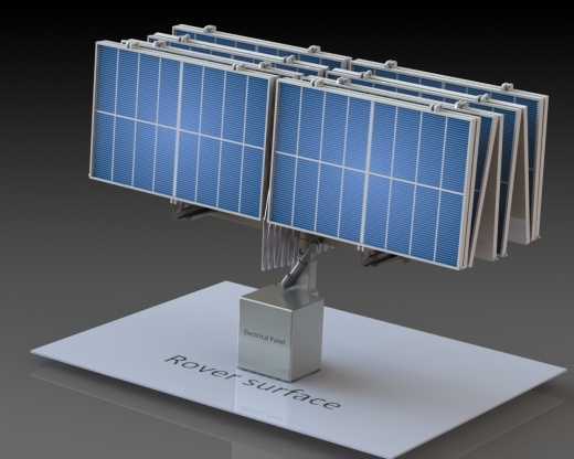 lunar-torch可折叠月球车太阳能板3D数模图纸 Solidworks设计缩略图