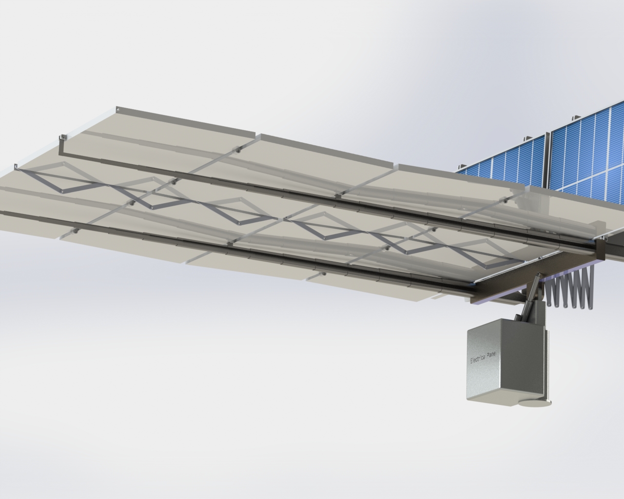 lunar-torch可折叠月球车太阳能板3D数模图纸 Solidworks设计