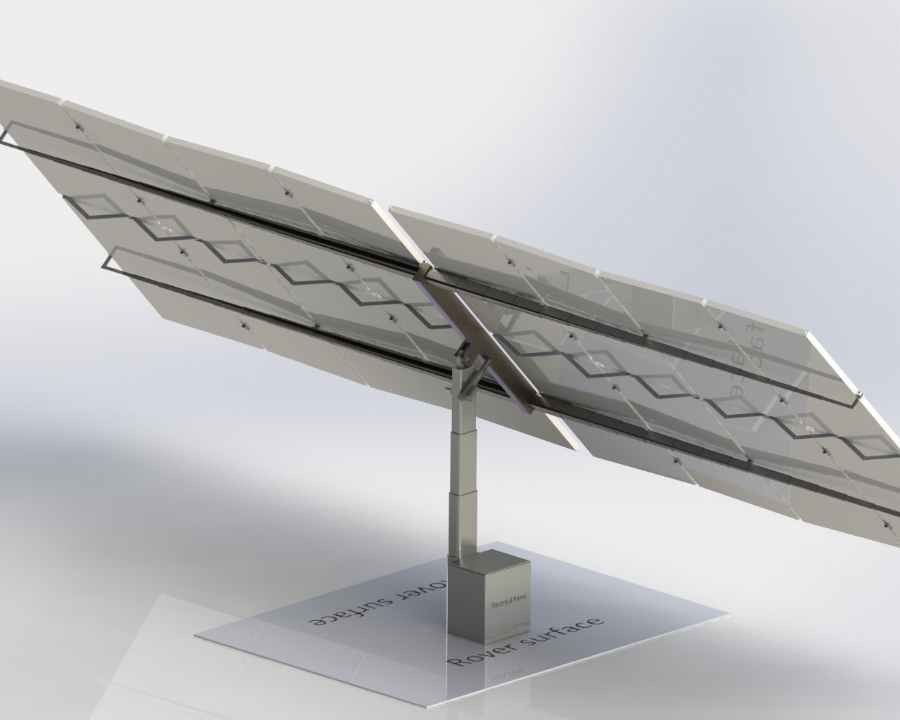 lunar-torch可折叠月球车太阳能板3D数模图纸 Solidworks设计
