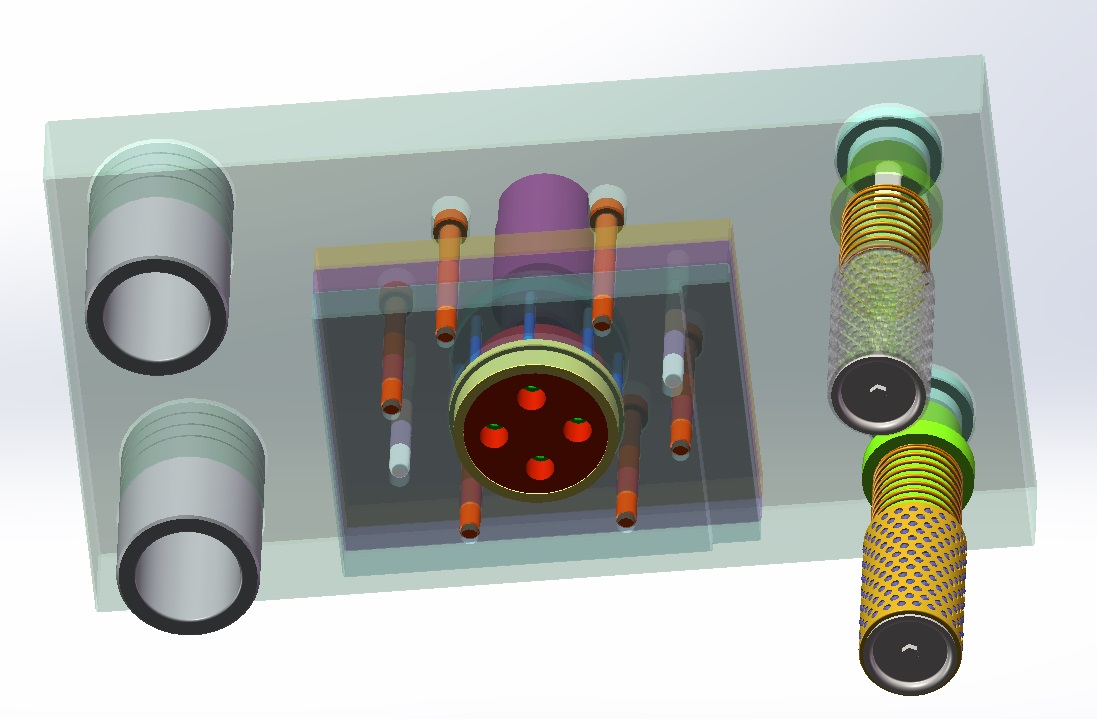 上下四导柱复合冲裁模具