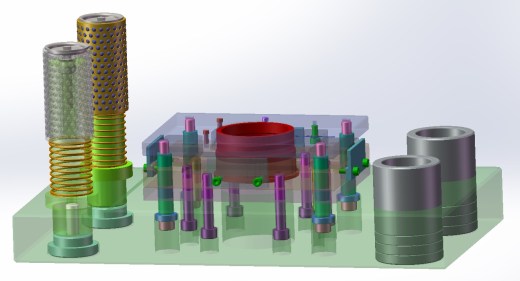 上下四导柱复合冲裁模具缩略图
