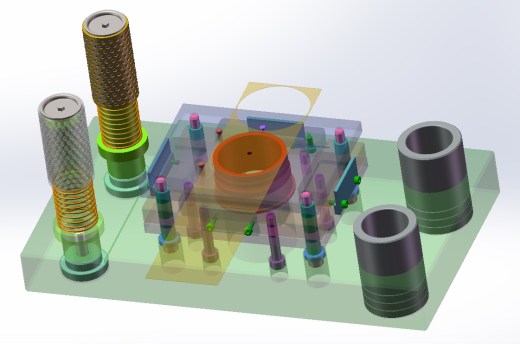 上下四导柱复合冲裁模具缩略图