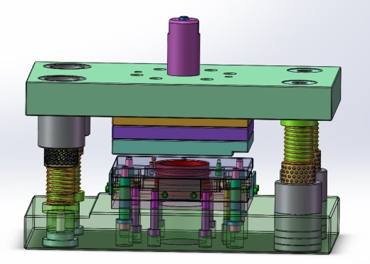 上下四导柱复合冲裁模具缩略图