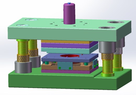 上下四导柱复合冲裁模具缩略图