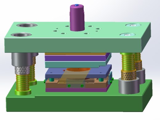 上下四导柱复合冲裁模具缩略图