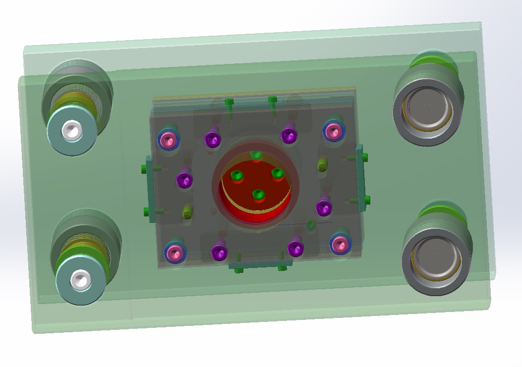上下四导柱复合冲裁模具